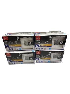 4" Recessed LED Globe Lighting Kit, 4-Pack, Energy-Efficient Modern Design